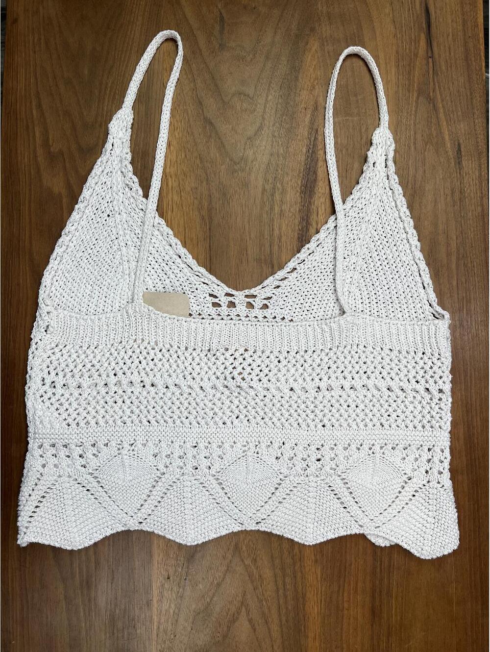 Anthropologie - Pilcro Cream Crotchet Tank Size Small - Picture 2 of 9